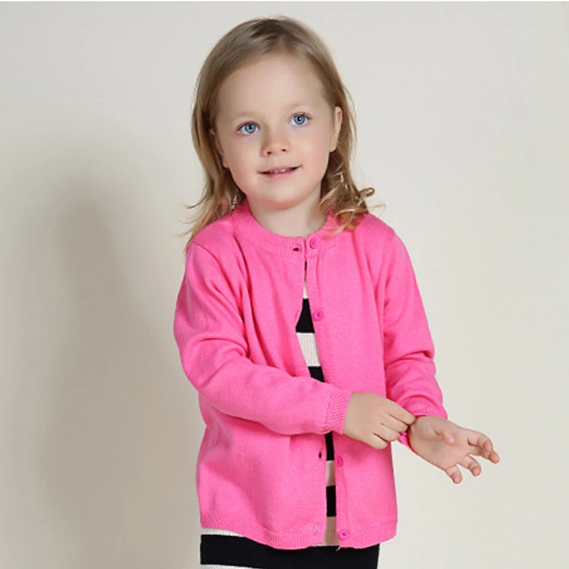 Детские свитера для девочек детская одежда осень 2019 хлопковый теплый Однотонный