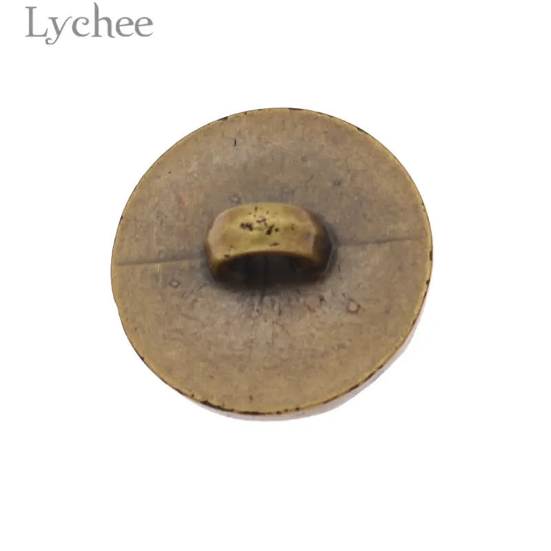 Lychee 10 шт. 15 мм/18 мм винтажные пластиковые пуговицы цветочный узор круглая кнопка