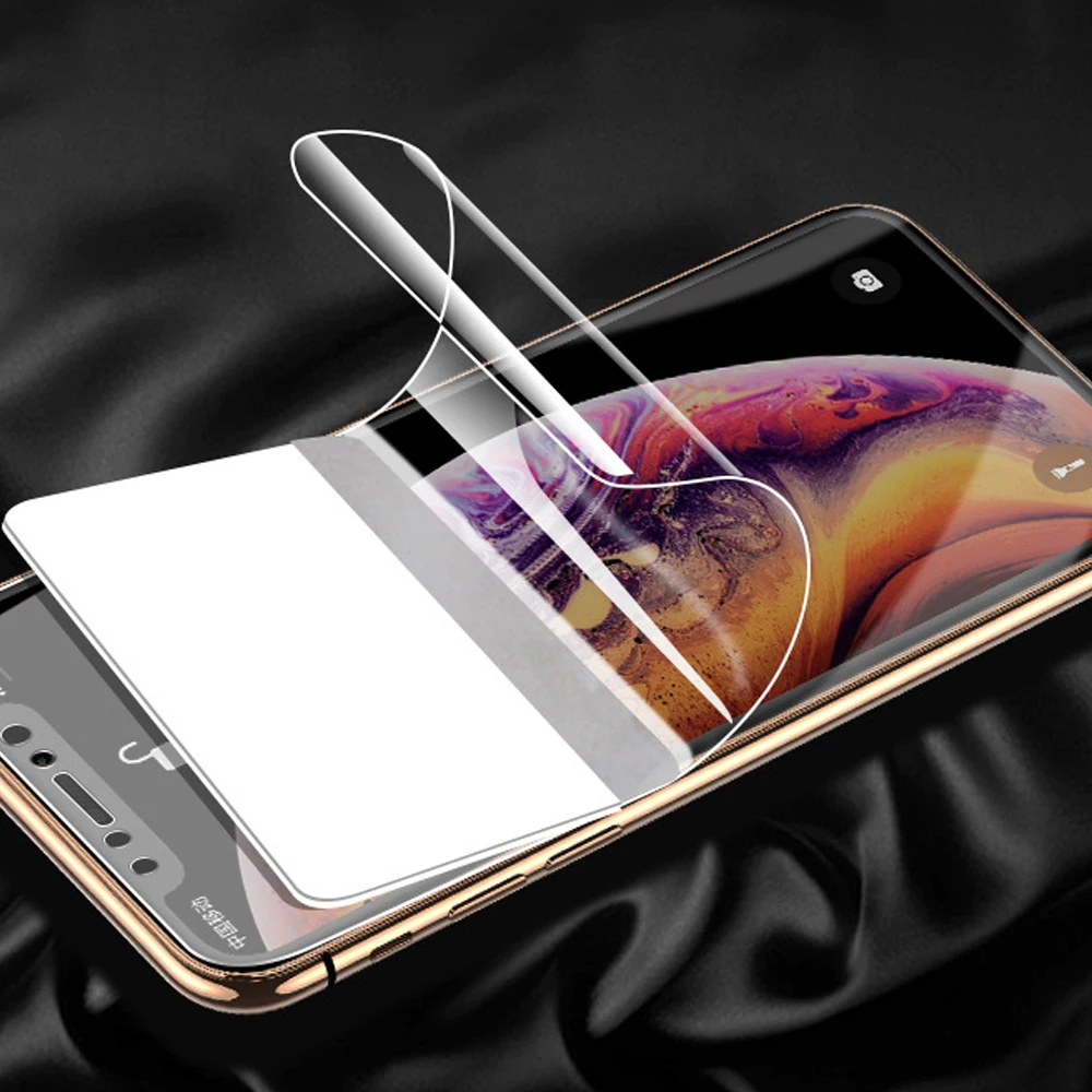 3D HD новые мягкие гидрогель Передняя пленка для samsung Galaxy J8 J6 J4 плюс J4+ J6+ J7 Nxt Core Экран protector Мягкие TPU нанопленки