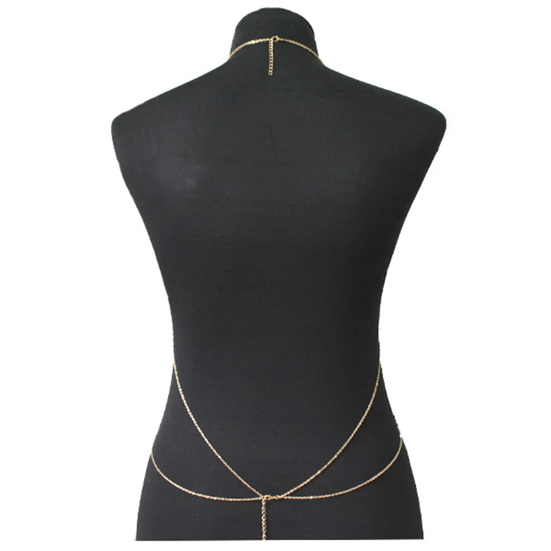 Newest Women Multilayer Body Chain Choker Summer Beach Bikini Jewelry Punk Style Sexy Waist Bra Thin For Party | Украшения и