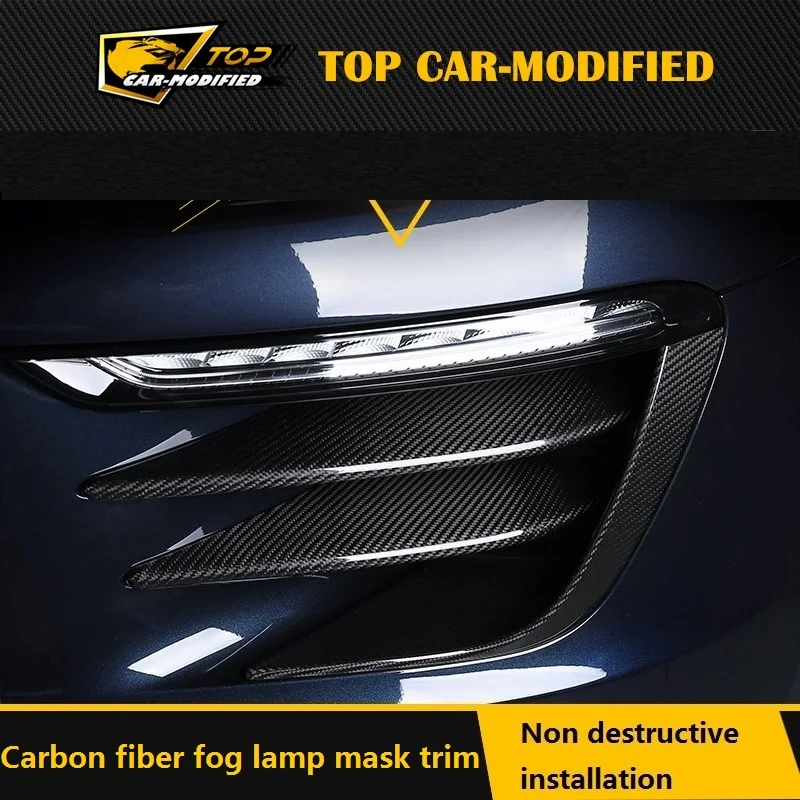 

Racing Carbon Fiber auto Fog Light Covers for Porsche macan