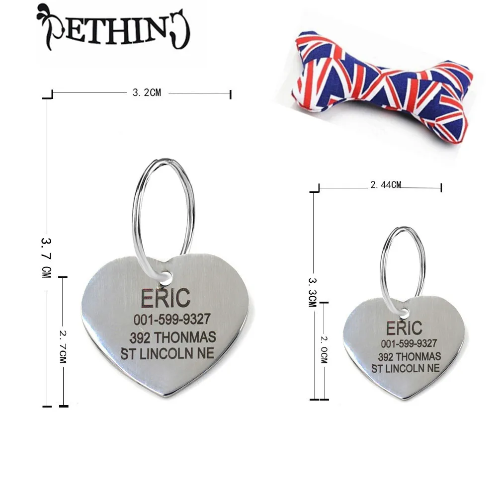 Сильная и прочная идентификационная бирка для питомца бесплатно на заказ