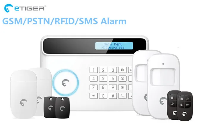 Продвижение Etiger 32 беспроводная зона S4 GSM домашняя умная сигнализация PSTN для дома