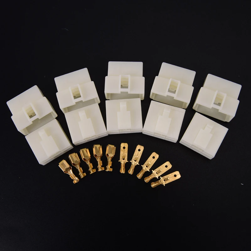 5 шт./компл. комплект кабельных клемм папа мама 6 3 мм 4/6/8 контактов Автомобильный