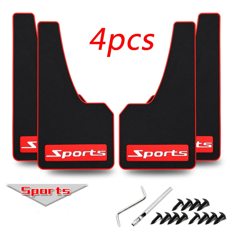 sport 4pcs Devil спортивные автомобильные щитки крылья Брызговики для Volkswagen VW Passat B6 B5 B7 B8 Golf 4 5 7 6 Polo Opel Astra J H Insignia Corsa - Цвет: sport 4pcs