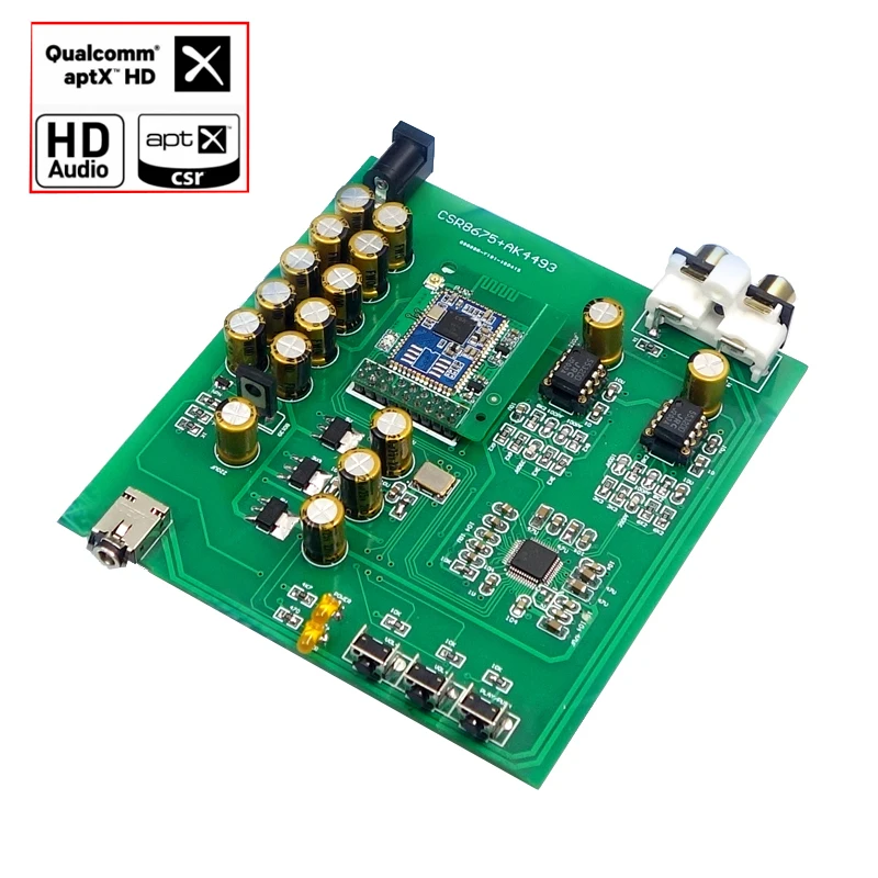 Плата декодера CSR8675 Bluetooth 5 0 ЦАП Поддержка APTX HD AK4493 RCA усилитель для наушников