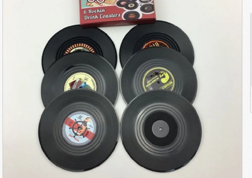 Новинка В стиле ретро силиконовые Стекло Противоскользящий коврик виниловые CD