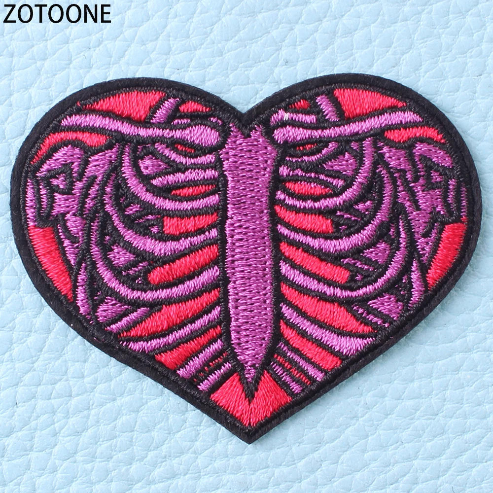 ZOTOONE 6Pcs Punk Skull Patch Appliques Fashionable Diy Embroidery Patches for Clothes Military Badges Applications Clothing | Дом и сад