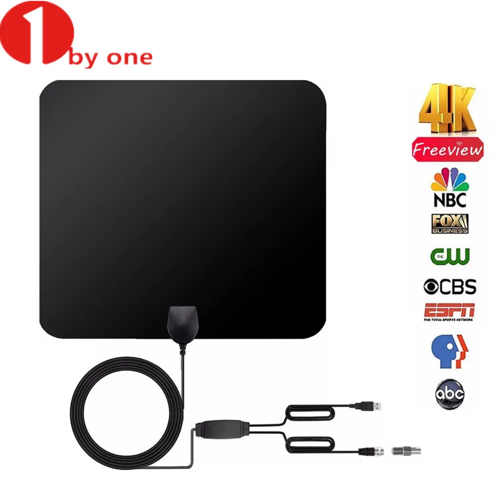 80 км Диапазон HD ТВ усиленный крытую цифровой антенны телевизионные ATSC DVB ISDB