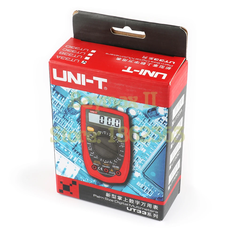 

UNI-T UT33A Portable LCD Palm-Size Digital Multimeters AC DC Ohm Volt Current Meter