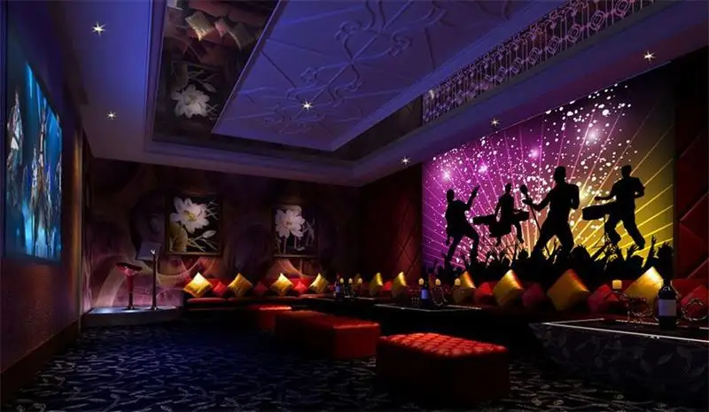 3d фото обои на заказ номер нетканого росписи яркий группа музыка HD KTV бар Офис
