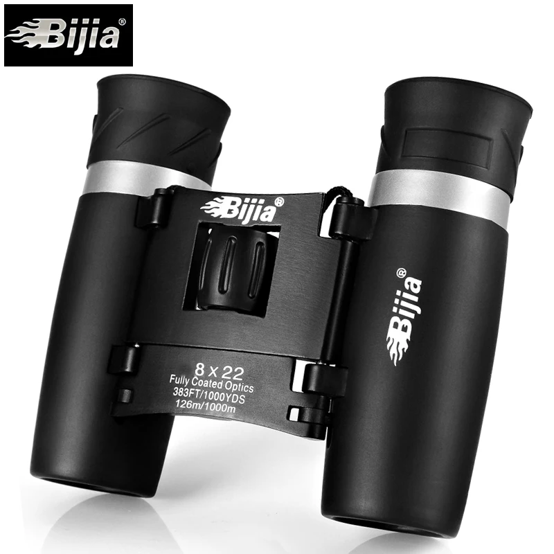 BIJIA 8x22 Высокое качество HD легкий портативный бинокулярный складной компактный
