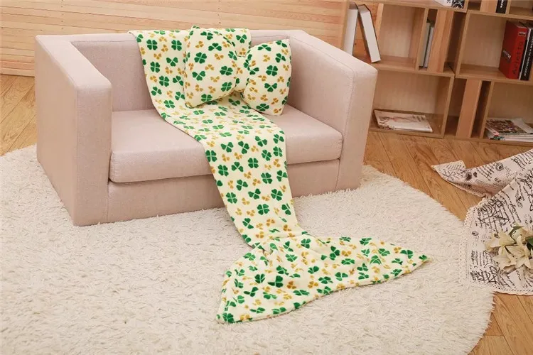 Флисовое покрывало 17 видов конструкций 2 размеров с хвостом русалки одеяло для