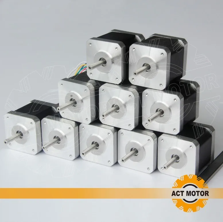 ACT 10 шт. 4 проводной шаговый двигатель nema 17 48 мм 2.5A/70oz in 17HS5425|nema stepper motor|nema 17stepper motor |