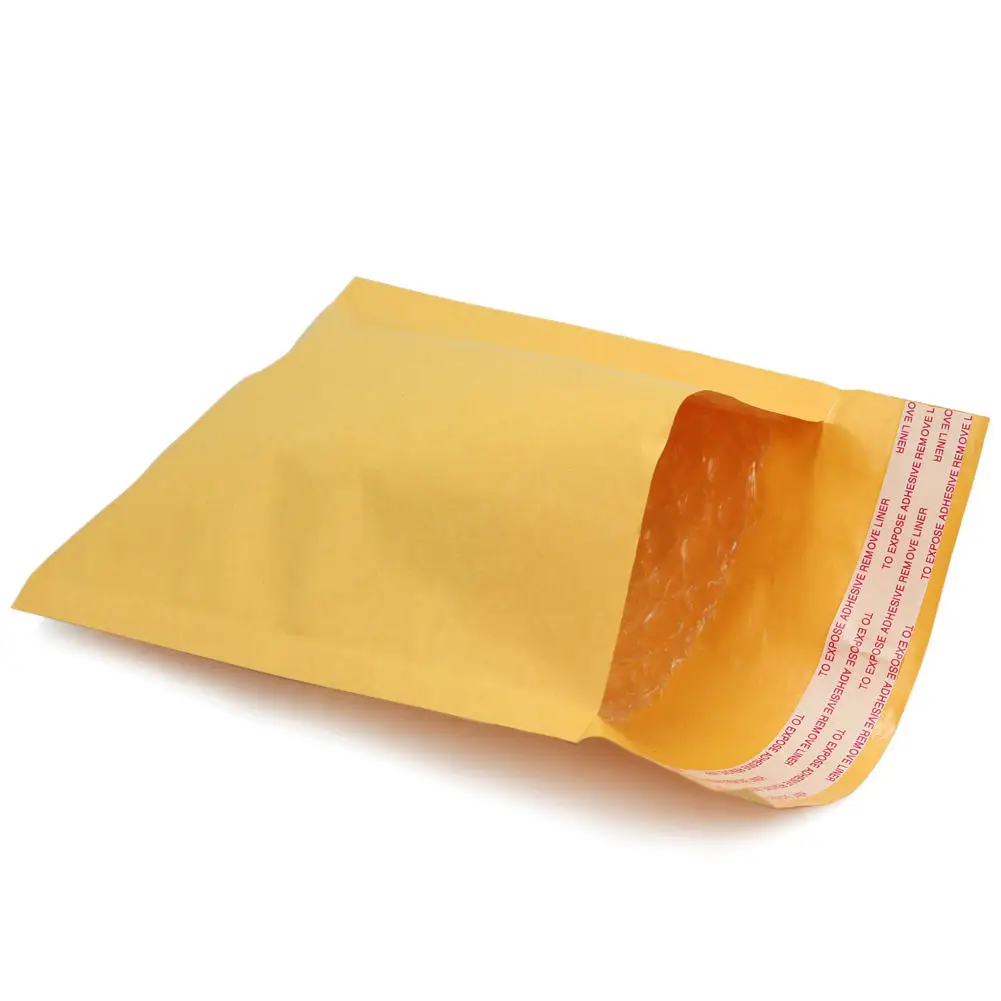 50 PCS/lot Kraft Paper Bubble Envelopes Bags Mailers Padded Shipping Envelope With Bubble Mailing Bag Business Supplies 