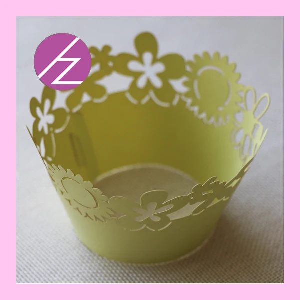 50 шт. винтажные обертки для капкейков с лазерной вырезкой | Дом и сад