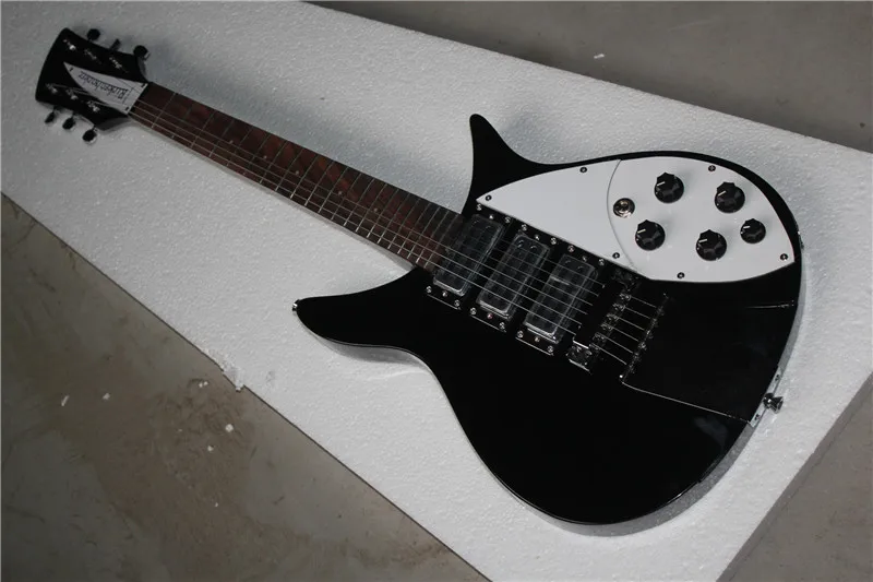 Китайский завод гитары custom shop custpm черный 3 пикапа 325 330 РИК 6 струн электрогитара