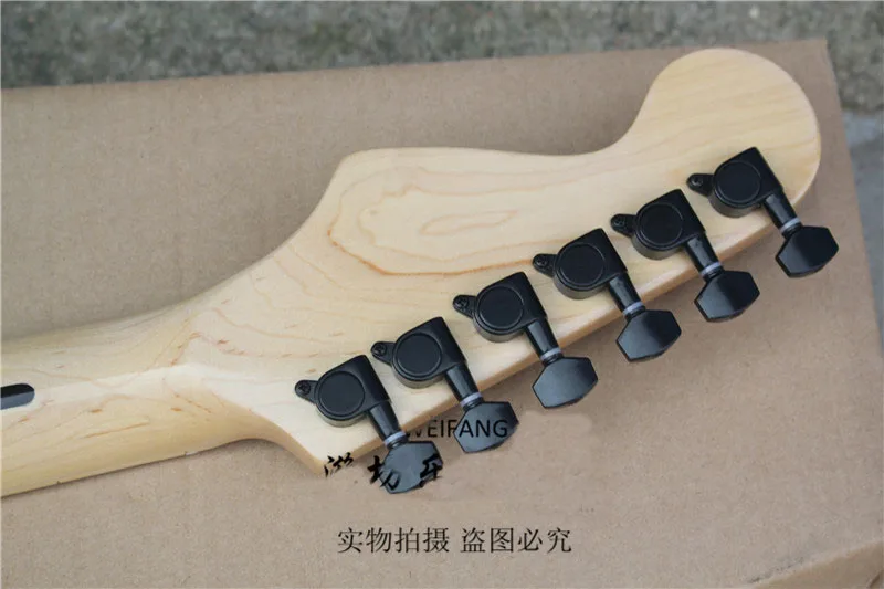 Заводская распродажа Одежда высшего качества 6 строка клен гриф Charvel белый Электрогитары-17-11