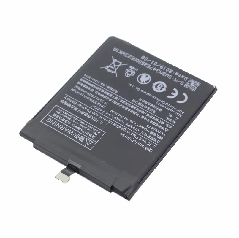 Ciszean 1x BN34 3 8 V 3000mAh Сменный аккумулятор для Xiaomi Redmi 5A 5 0 ɻN34/Redmi 7 &quotаккумулятор