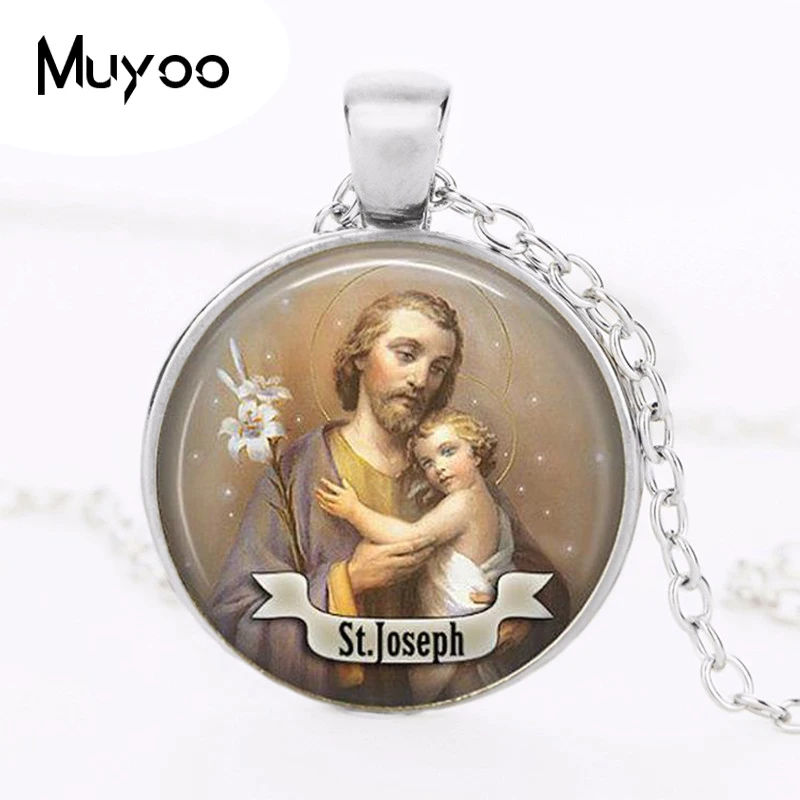 2017 модное ожерелье с подвеской логотипом Св. Иосифа винтажная цепочка ручной