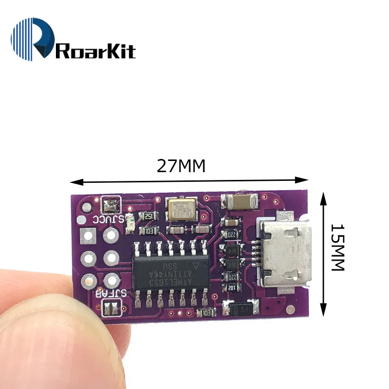 Микро usb 5 в крошечная AVR ISP ATtiny44 ATTiny45 ATTiny85 USBTinyISP программатор модуль для Arduino IDE