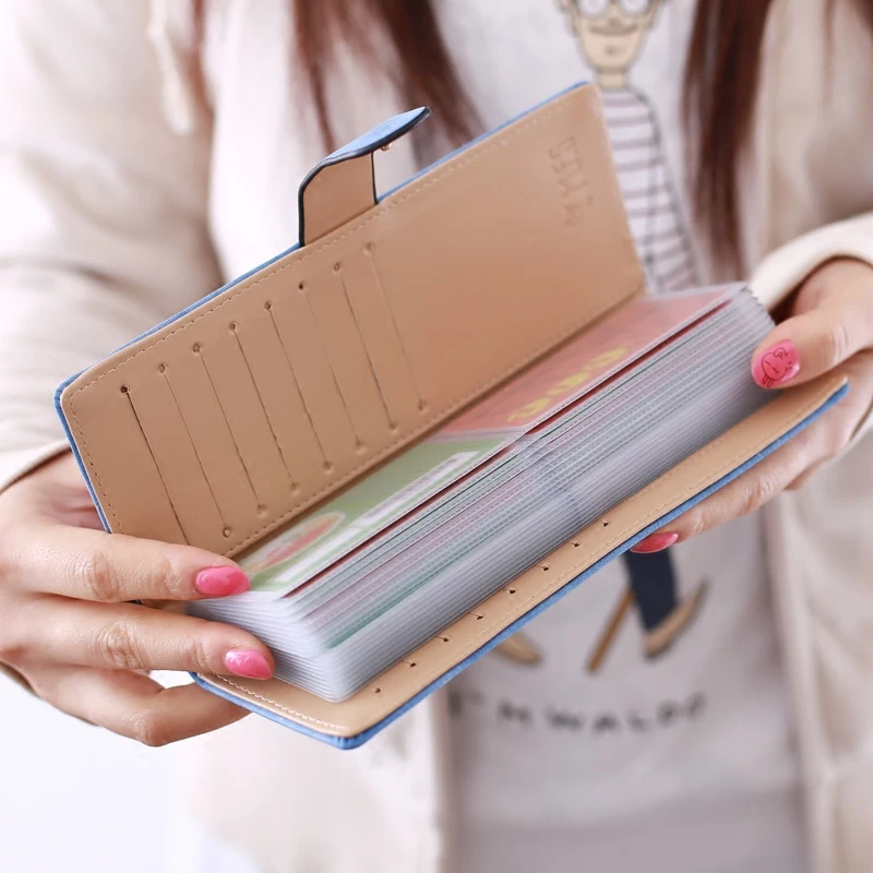 Женщины 55 карты ID держатель большой емкости свежие конфеты цвет аниме hasp