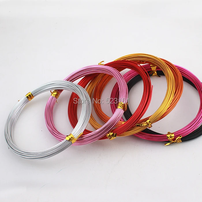 Алюминиевая проволочная катушка 1 0 мм 18 дюймов 20 цветов|aluminium wire|metal wirealuminum wire coil |