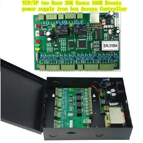 Бесконтактный смарт 4 двери Система контроля полного доступа + шт замки 110 В блок