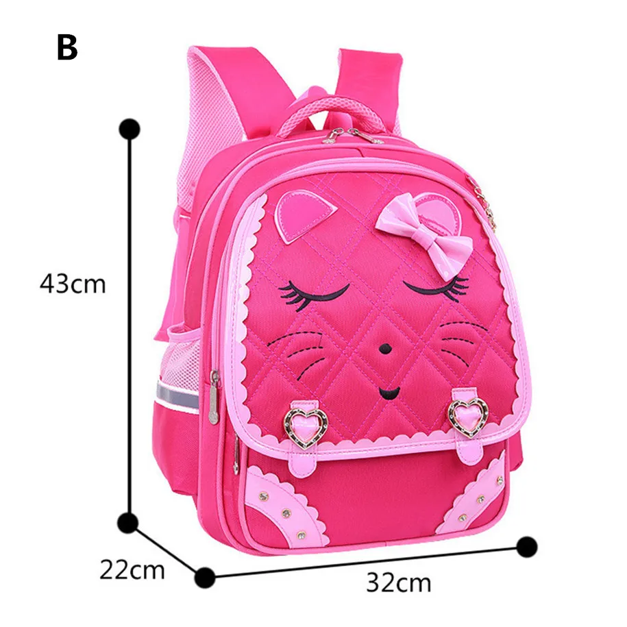 2016 Девочки Школьные Сумки Детей Рюкзак Первичной Ортопедические Bookbag Принцесса