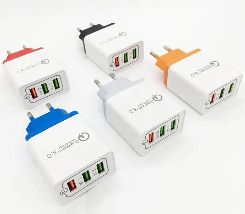 Универсальный 18 Вт USB Quick charge 3 0 5V 3A для iPhone 8 7 X вилка европейского и американского