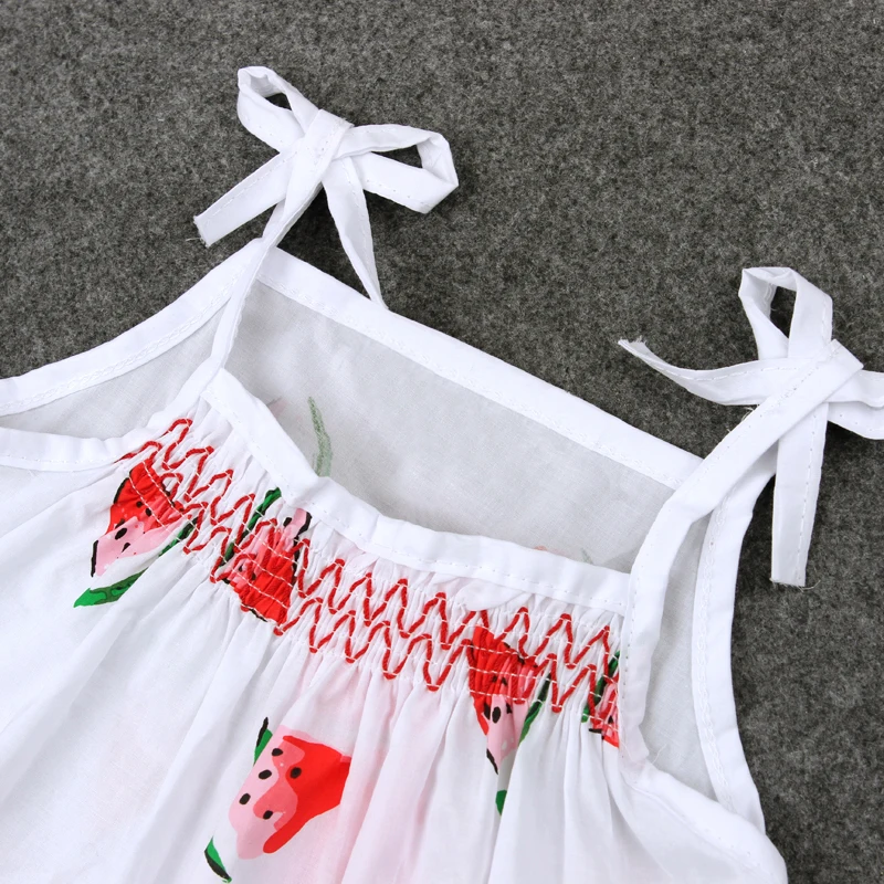 Детский комплект из 2 предметов майка и милые шорты с арбузными ломтиками одежды
