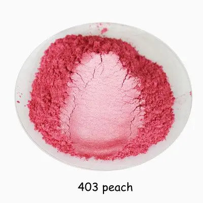 403 peach 500 г/пакет горячая Распродажа Красный цвет перламутровый порошок слюдяной порошковый пигмент перламутровый порошок блестящий материал для украшения. DIY Тени для век - Цвет: 403 peach
