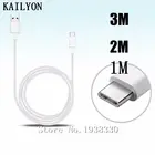 Кабель USB Type-C, 1 м, 2 м, 3 м, 5 м, нейлоновый, для Xiaomi Redmi Note 7, Samsung S10, A50, кабель с поддержкой быстрой зарядки USB-C