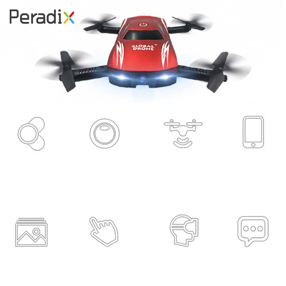 Мини Drone RC Quadcopter самолета дистанционного мини App Управление голос gw186 видео