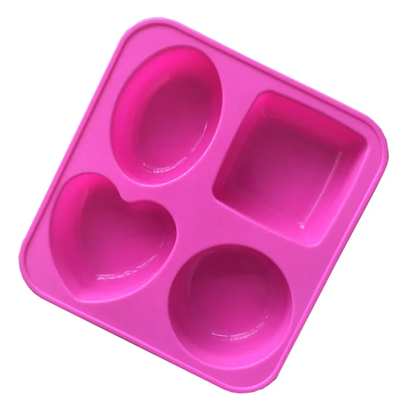 Базовая квадратная Овальная Круглая силиконовая форма для мыла изготовления