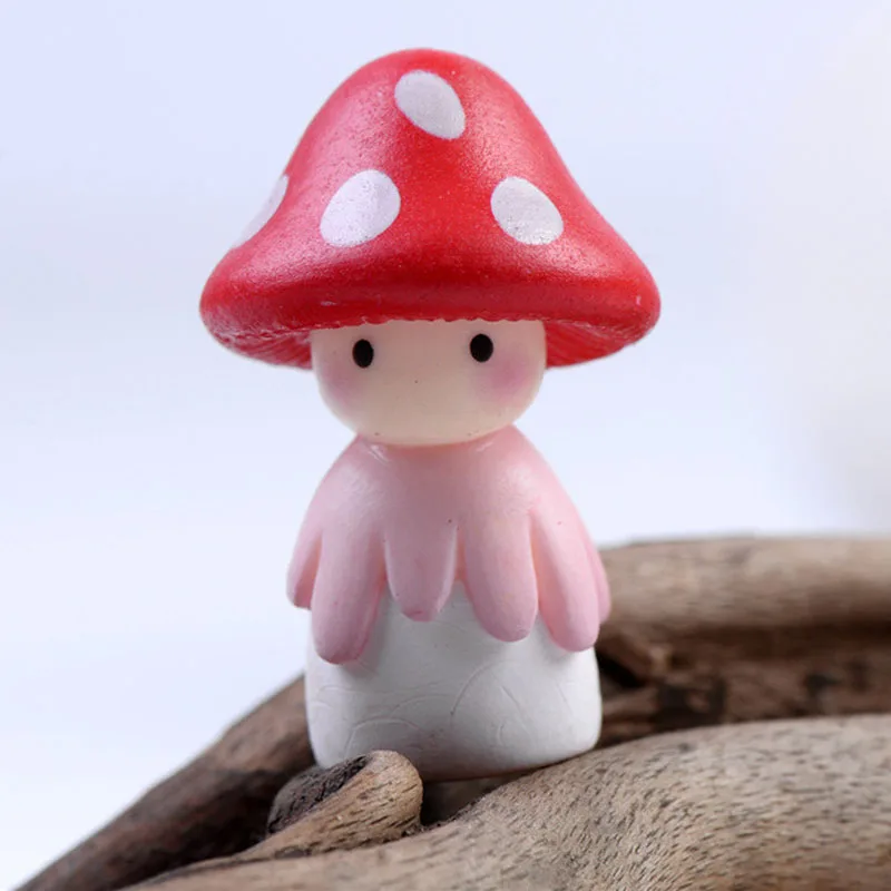 Милый гриб кукла ребенок Миниатюрный Сад домашнее украшение для дома мини