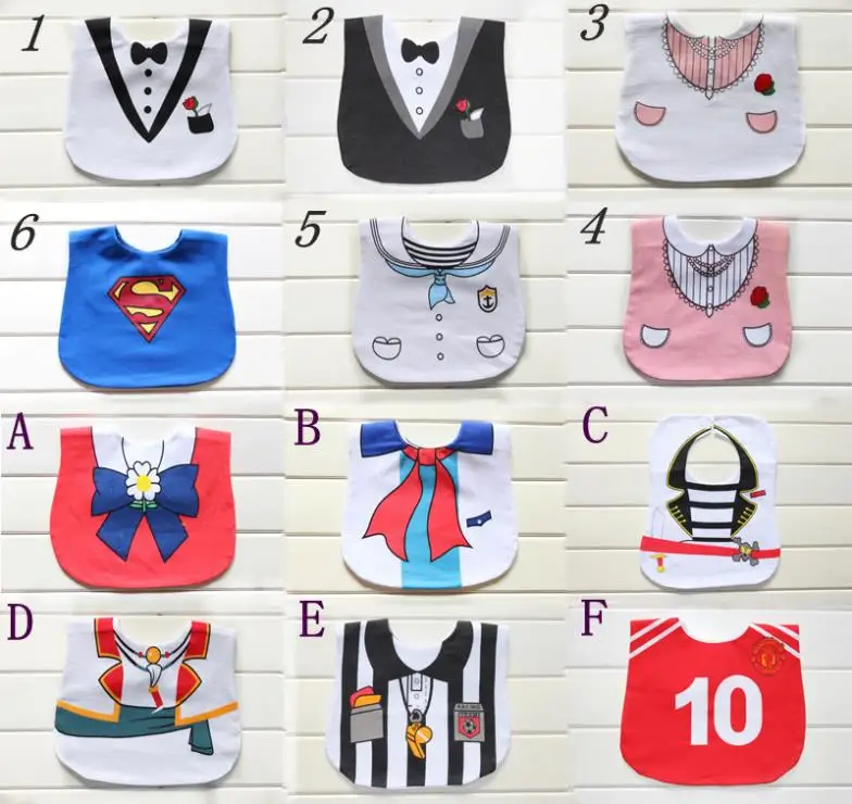 Free shipping gentle waterproof bib cotton towel/Baby and children saliva towel/superman baby bibs | Детская одежда и обувь