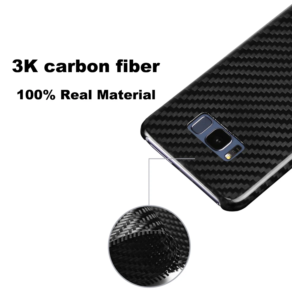 Роскошный чехол из настоящего углеродного волокна для Samsung Galaxy S8 S8 Plus чехол из углеродного волокна для Samsung S8 Plus-матовый и глянцевый