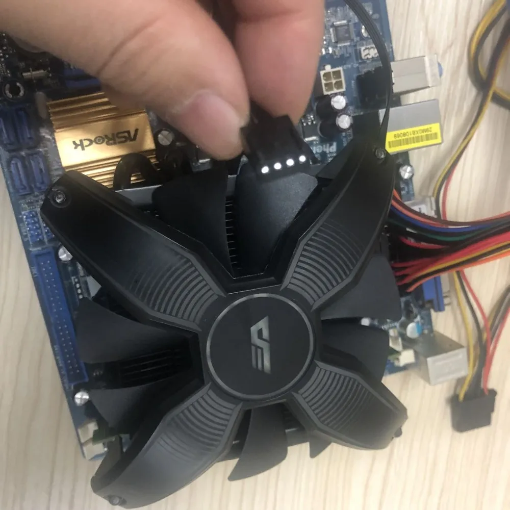 Кулер ЦП DarkFlash для ПК кулер с RGB радиатором 4 медных трубки контактный Intel 1151 1155 AM3 +