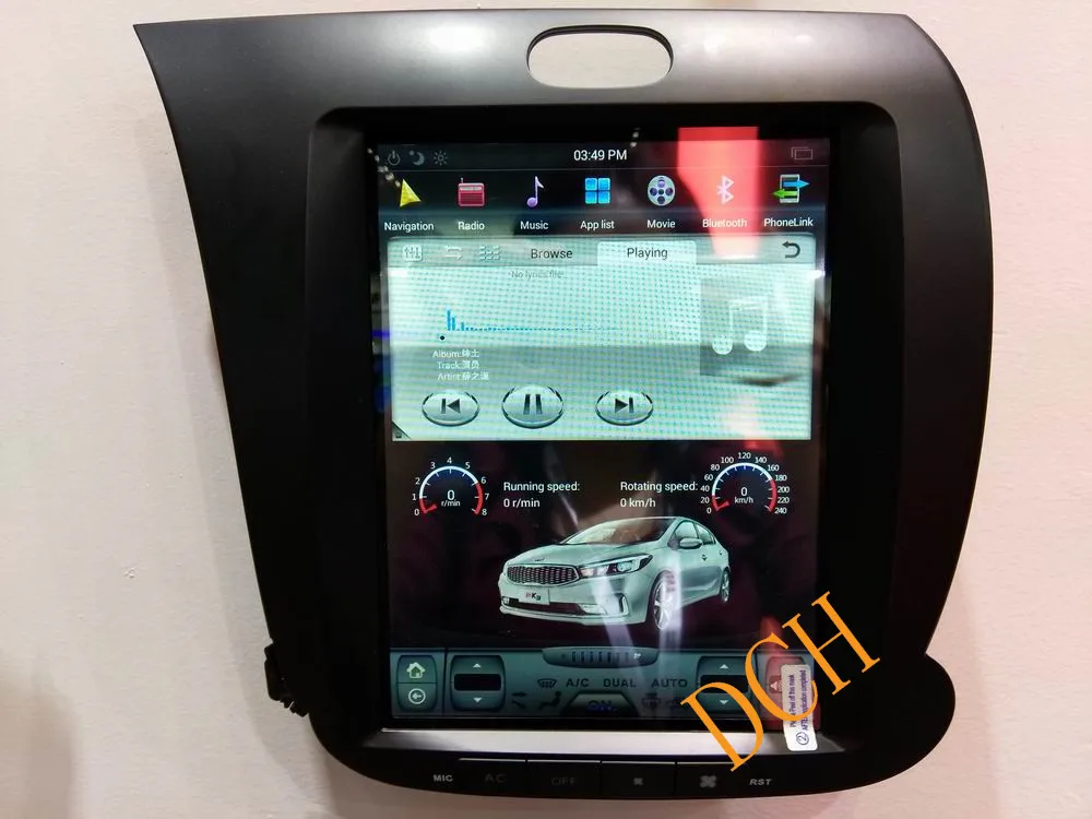 10,4 ''Тесла стиль Android 8,1 автомобильный DVD gps навигатор для KIA K3 cerato forte 2013 авто ручной AC px6 carplay