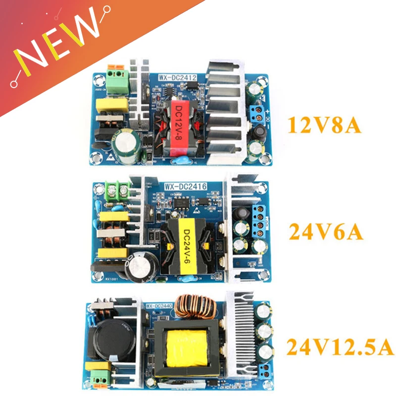 

AC-DC 12V 8A 24V 6A 24V 12.5A AC-DC Isolated Switch Power Supply Module Buck Converter Step Down Module 100W 150W 300W