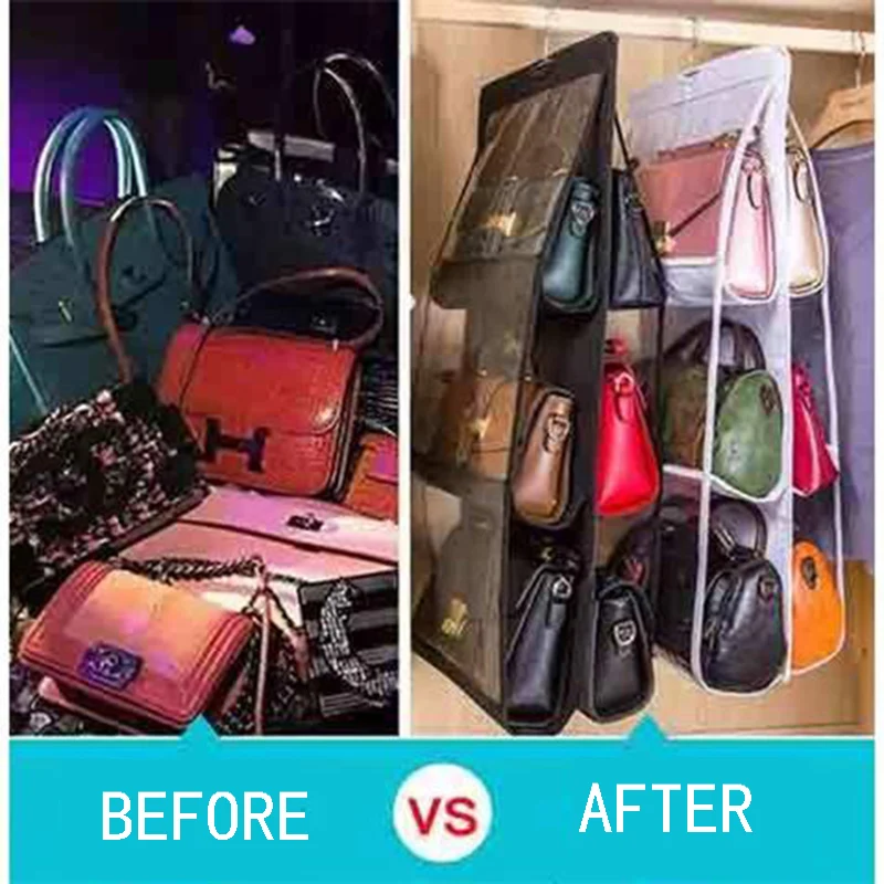 6 карманная подвесная сумка Органайзер для гардероба прозрачная хранения