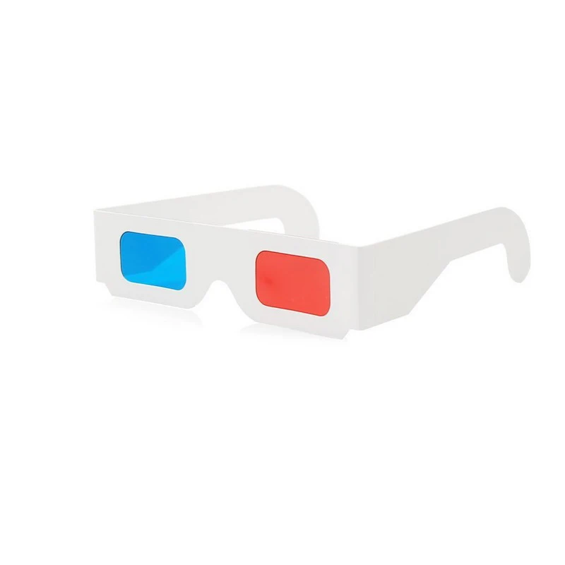 Дропшиппинг 10 шт./лот/партия универсальная бумага Anaglyph 3D glass es paper View красное/синее