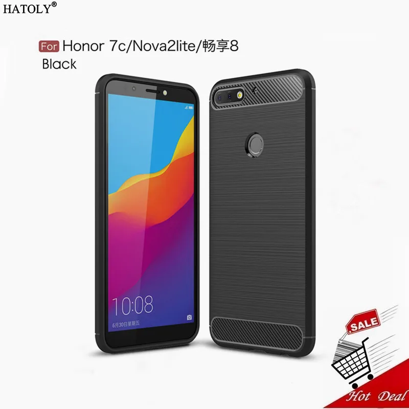 Чехол HATOLY для Huawei Honor 7C мягкий резиновый чехол из ТПУ телефона / Y7 Prime 2018 Pro Enjoy 8