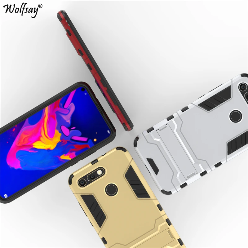 Wolfsay Cover For Huawei Honor V20 Case Slim PC + Soft Rubber Armor Phone View 20 Fundas |