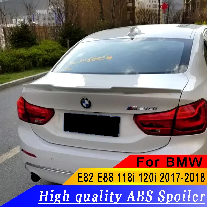 Для BMW E82 E88 120i 128i 135i высокого качества ABS спойлер из материала задний на багажник