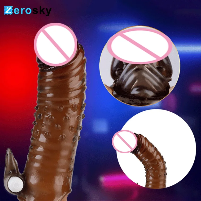 2 стиля многоразовые насадки для задержки мужской вибрирующий презерватив