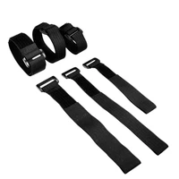 2 5cm width 20 150 cm reusable magic tape straps hook loop cable ties with plastic buckles for power wire management