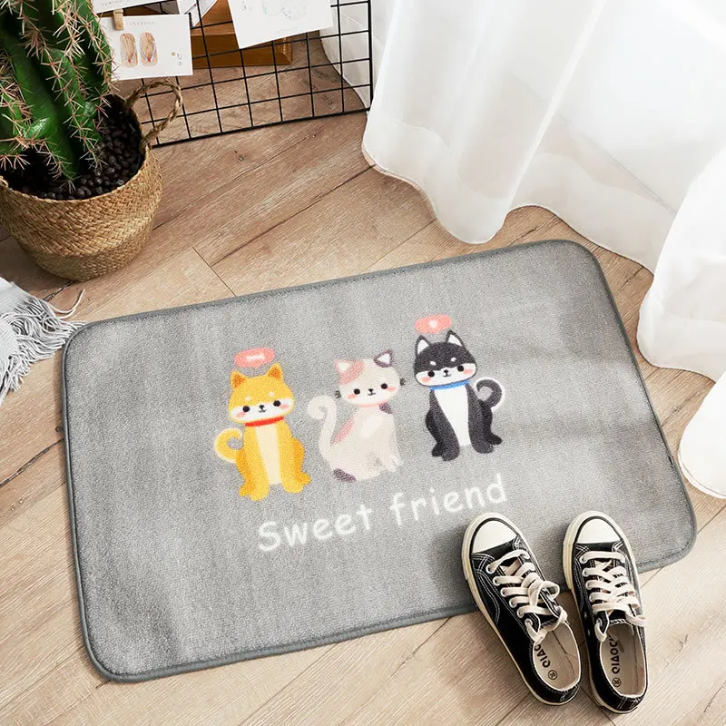 Нейлоновый передний коврик у входной двери Smile Welcome напольные ковры с принтом