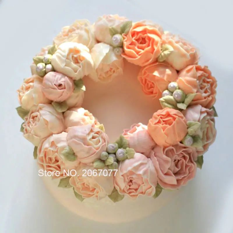 

SYLPHY 5pcs Large Stainless Steel Cake Cream Tips Set Rose Tulip Petal Piping Nozzles Baking Pastry Tool